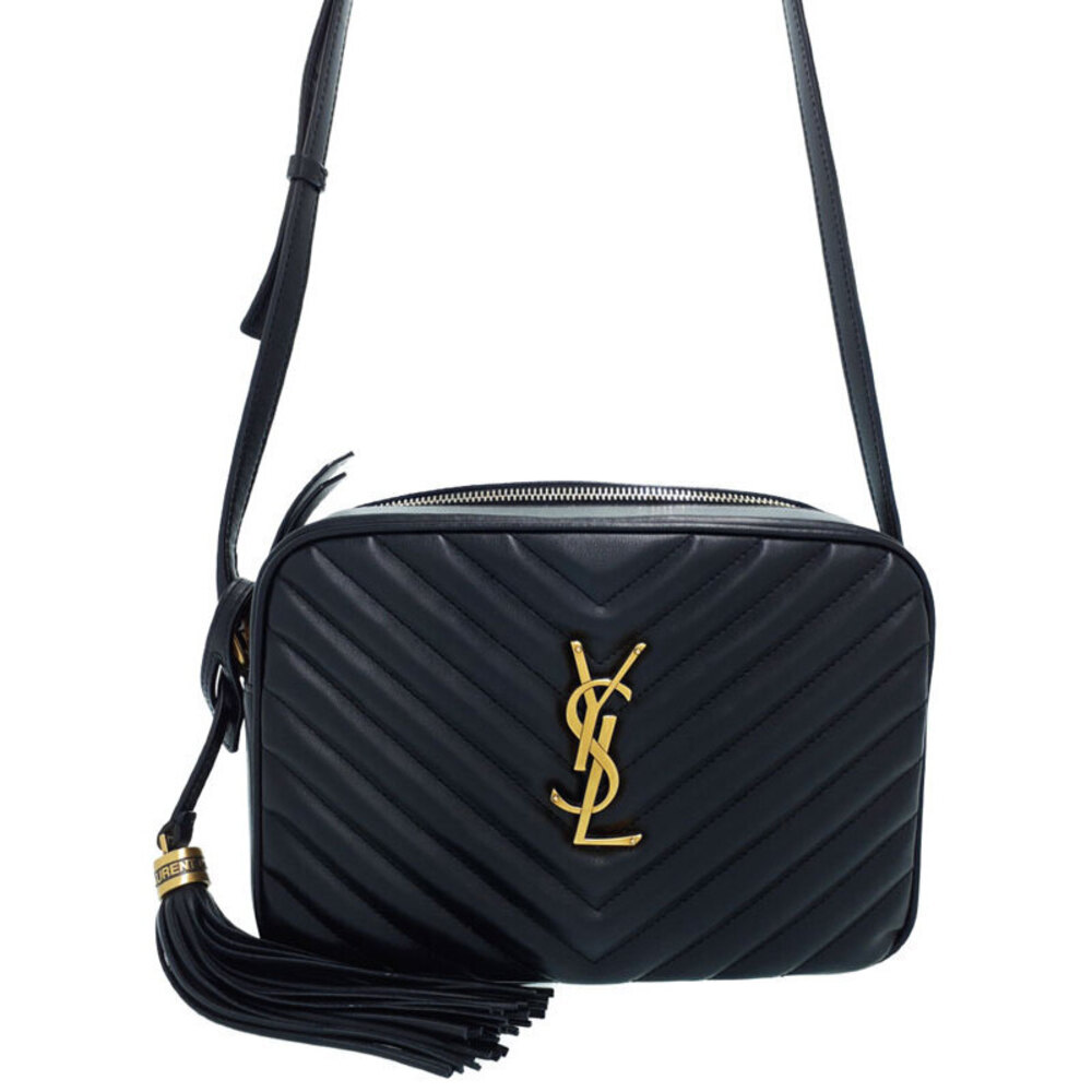 Saint Laurent Quilted Matelasse Paris Lou Camera Chain Shoulder Bag